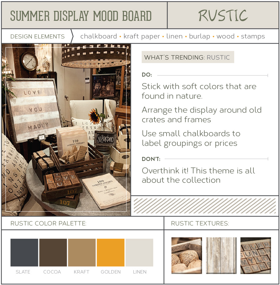 Rustic Theme store display