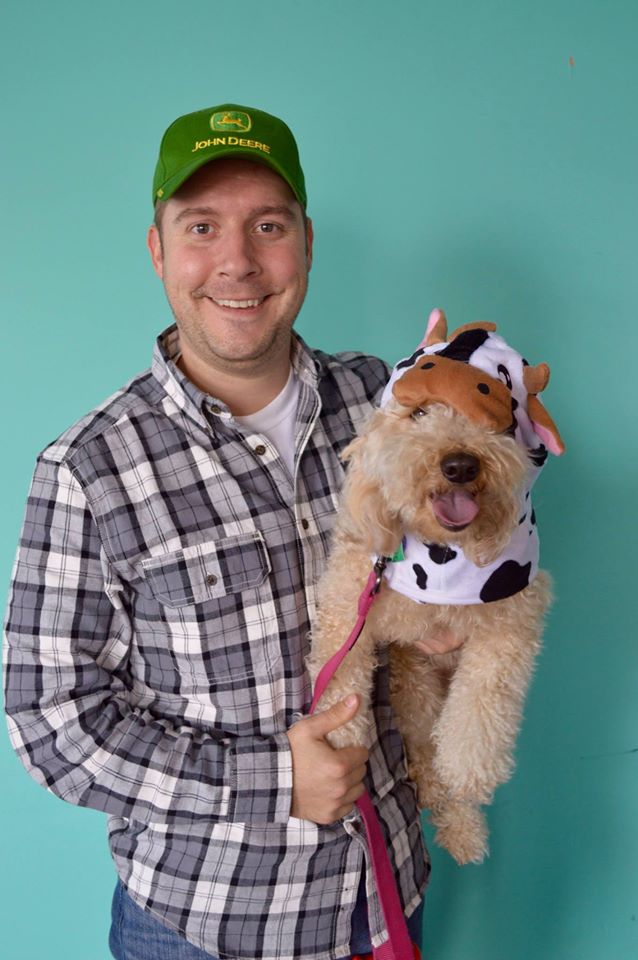 Devin and Zoey as Farmer and Cow