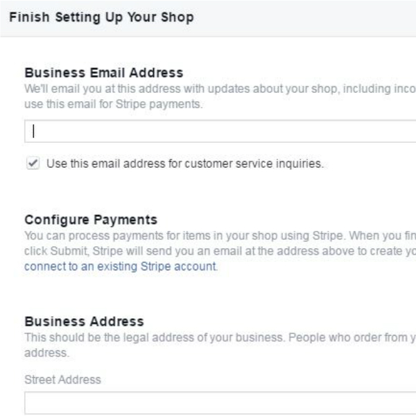 Finalize your store settings to sell on Facebook and increase your ecommerce business