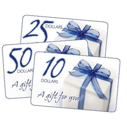 $25 Dollars Gift Certificate