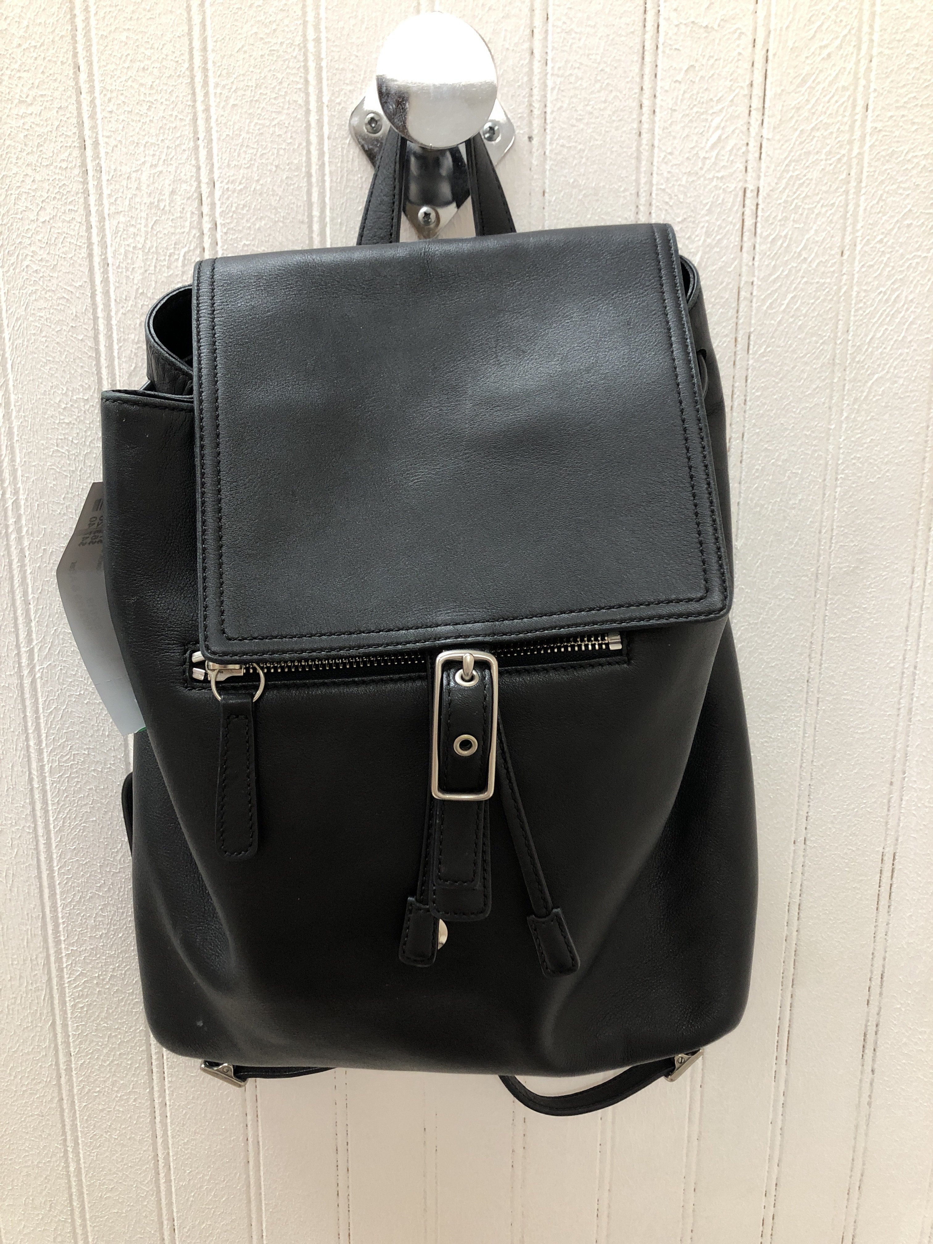 coach black small backpack