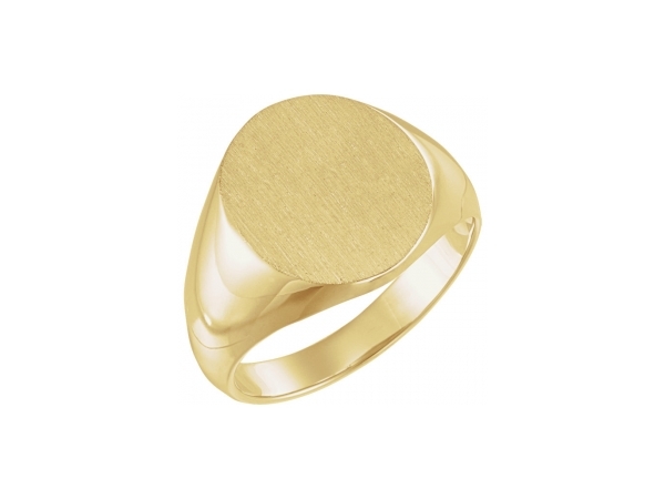 10K Yellow Gold Signet Ring
