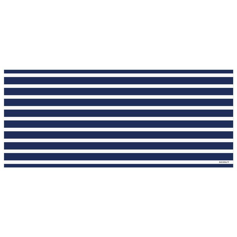 Nantucket Navy Machine Washable Runner Rug