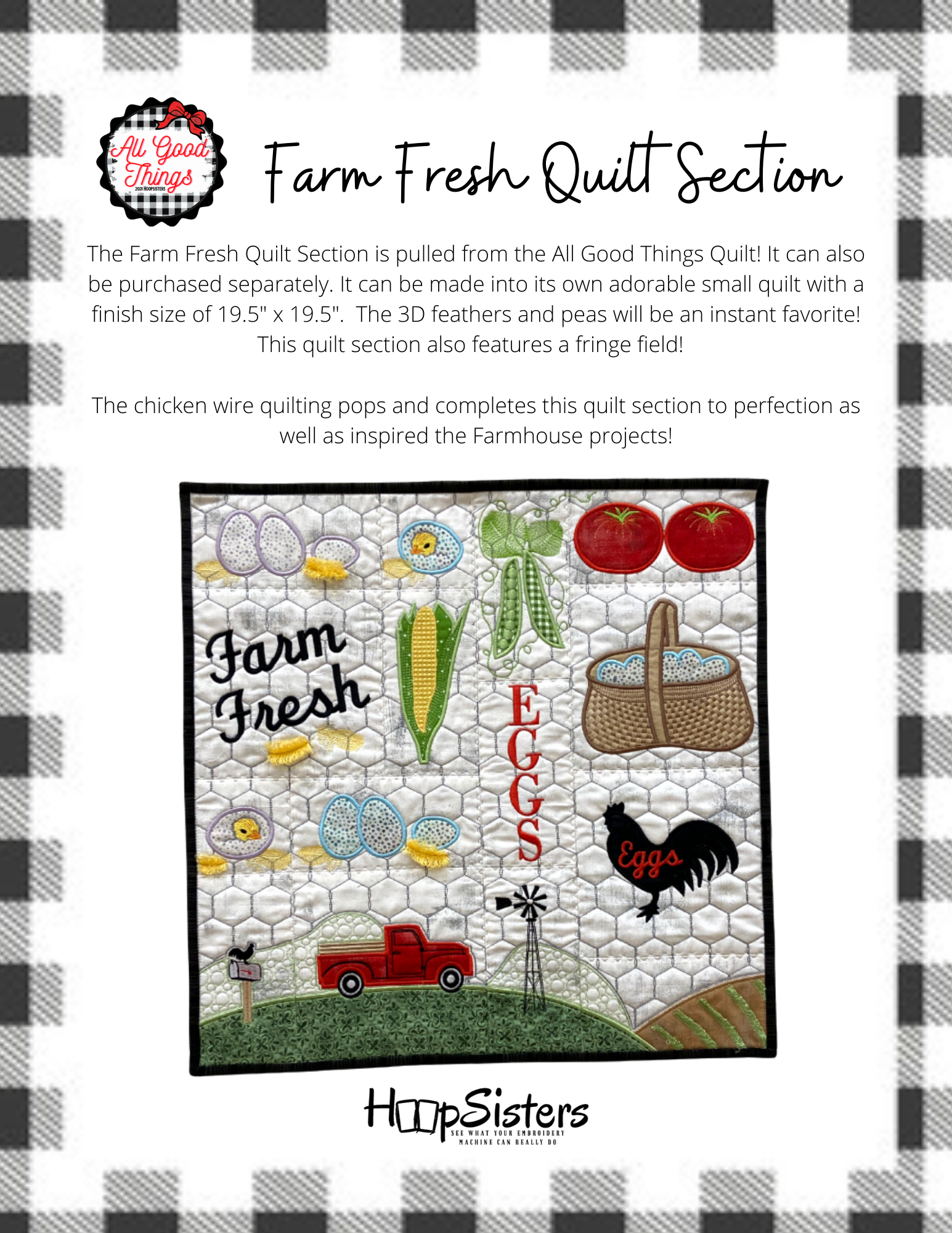 Farm Fresh Quilt Section