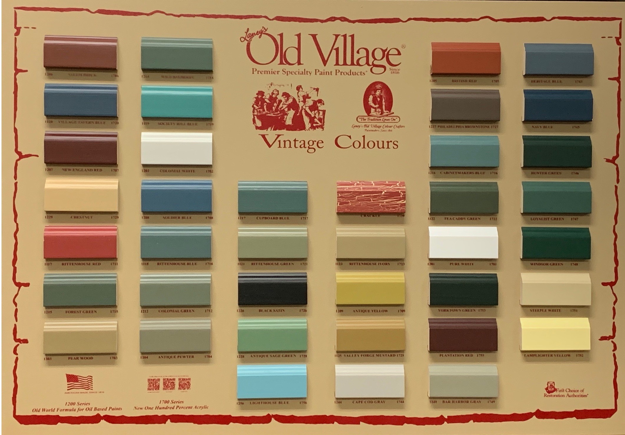 Old Village <em>VINTAGE &nbsp; &nbsp; &nbsp; &nbsp; &nbsp; &nbsp; &nbsp; &nbsp; &nbsp; &nbsp;&nbsp;</em>&nbsp;Water-base &amp; Oil-base Paint&nbsp;