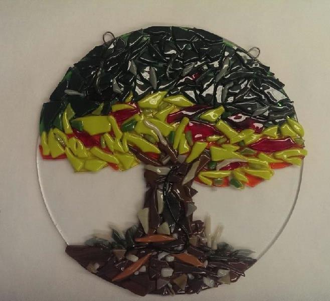 Fused Glass Tree Of Life