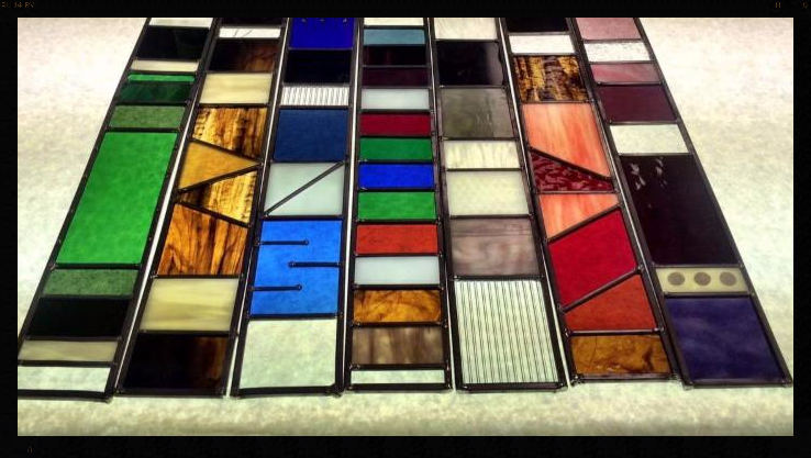 Leaded Glass Art Strip