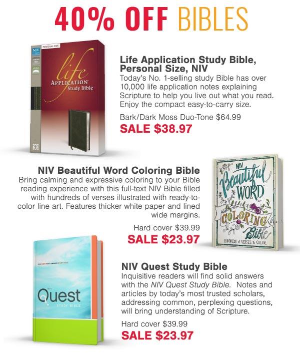 The Vineyard 40 OFF Bibles Bonus 25 OFF Shopping Spree Coupon!